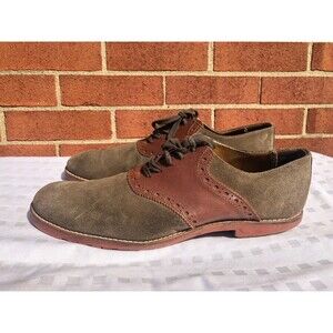 To Boot New York Adam Derrick men Oxfords Shoe SZ 10M Brown leather green Suede